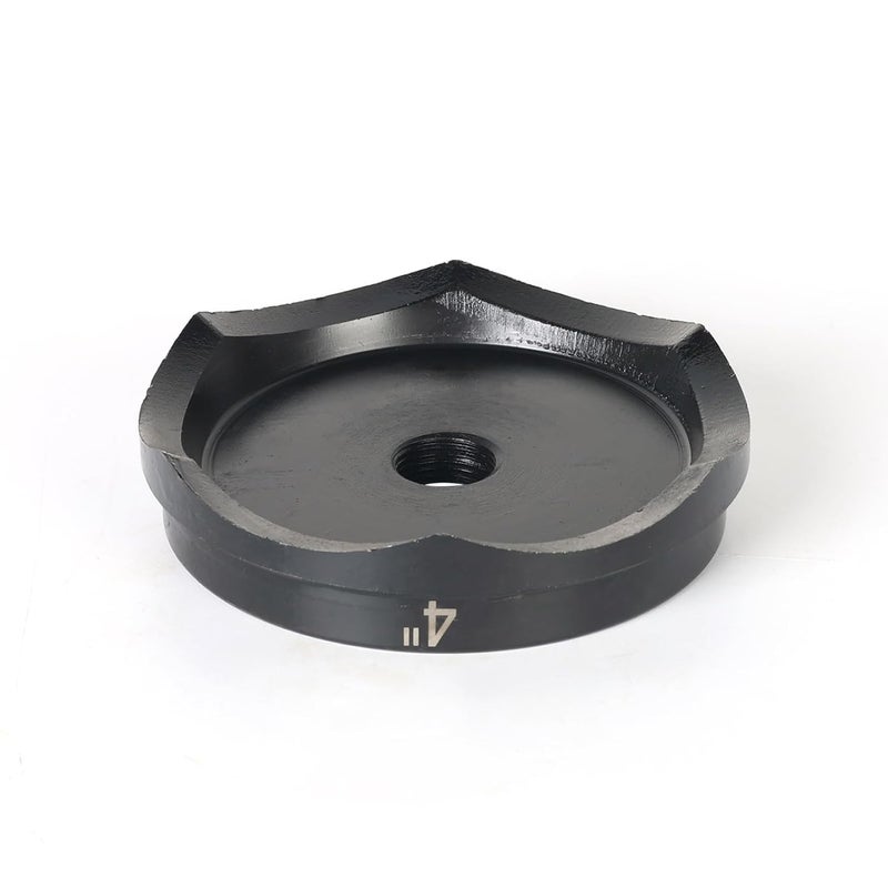 ZUVER 4" (114mm) Conduit Punch and Die Black Oxide Finish, Work with KO Tools Hydraulic Knockout Driver 3/4"-16UN Thread - Image 3